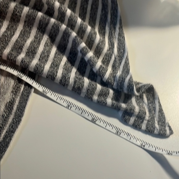 White Birch Cardigan Striped Open Front / lapels/ lightweight Sz S - Picture 9 of 9